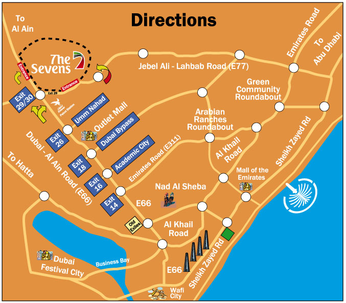 Dubai Bus Route 66 Map